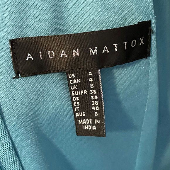 Aidan Mattox Cold Shoulder Beaded Dress 4 - Picture 8 of 10